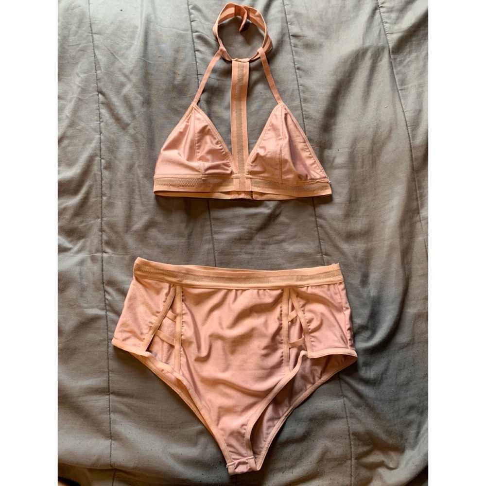 BRAND NEW Mauve two piece bathing suit